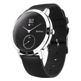 Гибридные часы Withings Steel HR Silver Black 40mm