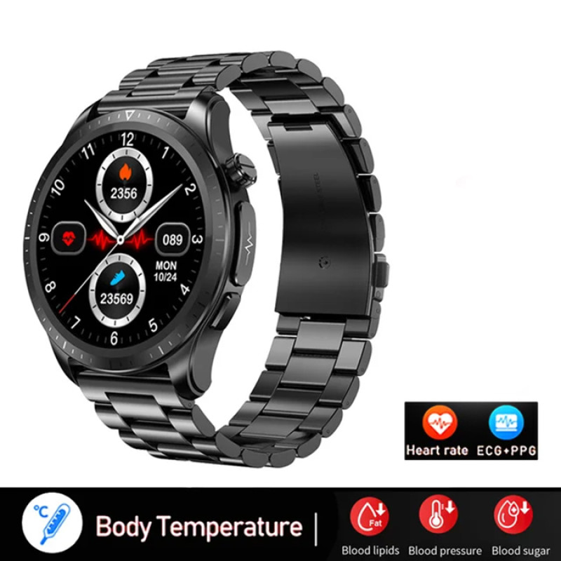 Годинник з ЕКГ Corband Age Black Steel