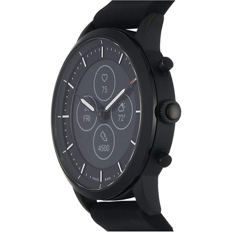 Розумний гібридний годинник Fossil Hybrid HR Black - 1