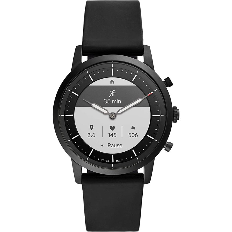 Розумний гібридний годинник Fossil Hybrid HR Black - 4