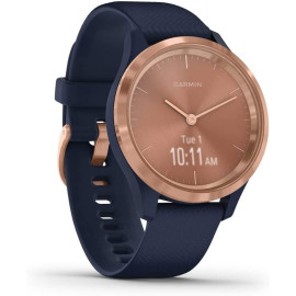 Гибридные смарт часы Garmin vivomove 3s Rose Gold with Navy Band