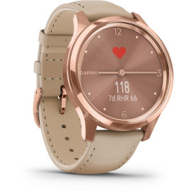 Гибридные смарт часы Garmin vivomove 3s Rose Gold with Sand Band