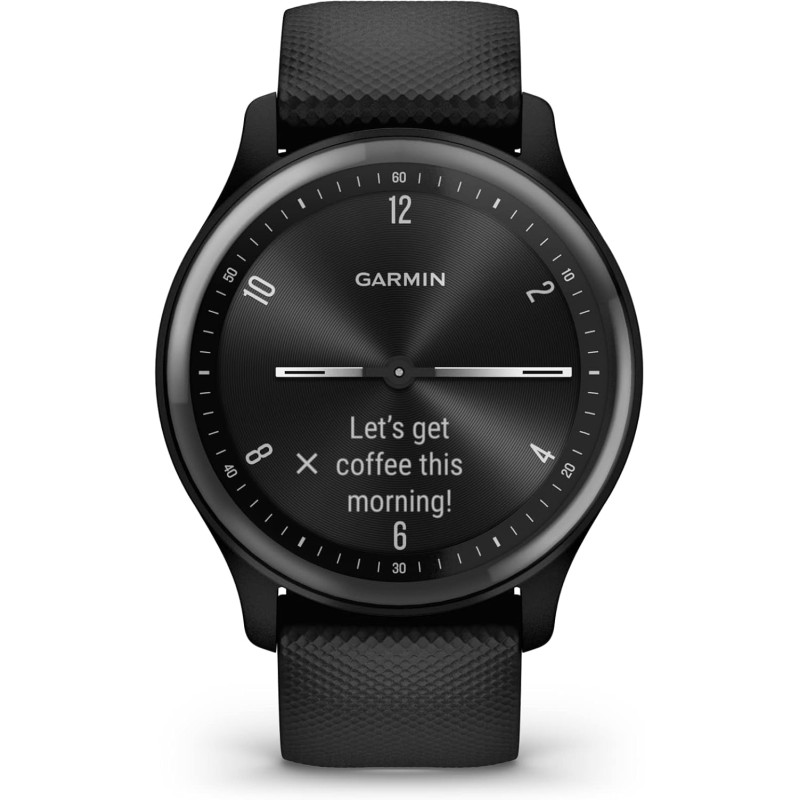Гибридные смарт часы Garmin vivomove Sport Black - 3