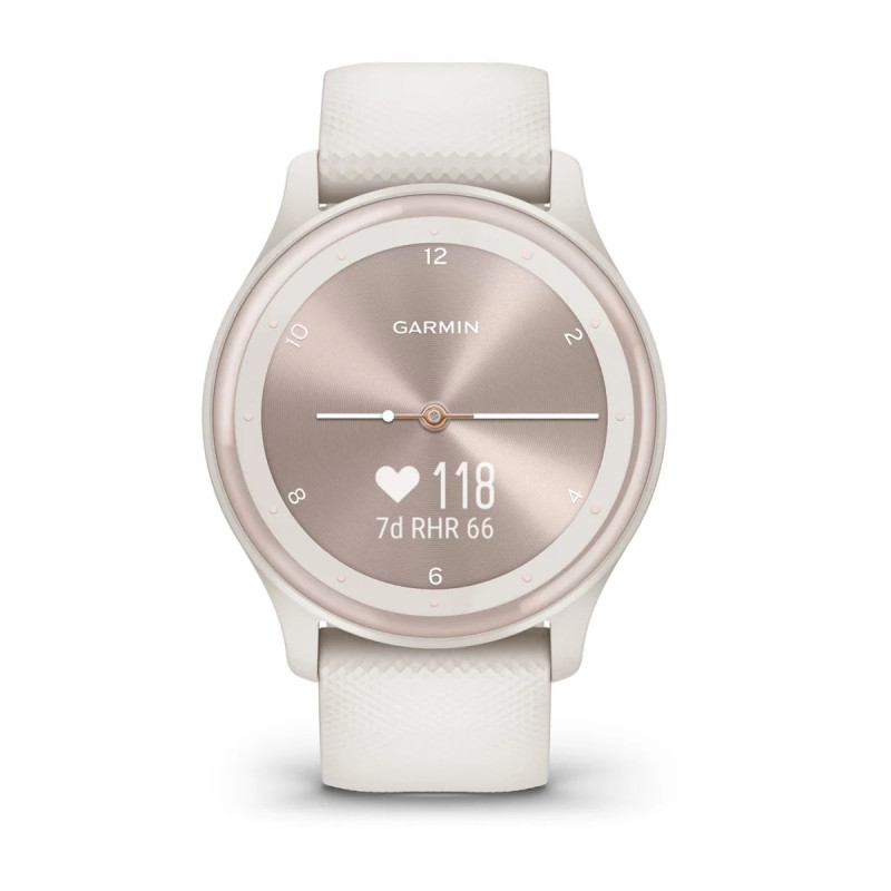 Гібридний смарт годинник Garmin vivomove Sport White - 2
