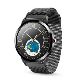  Смарт часы для женщин LEMFO H6 PRO Black Steel