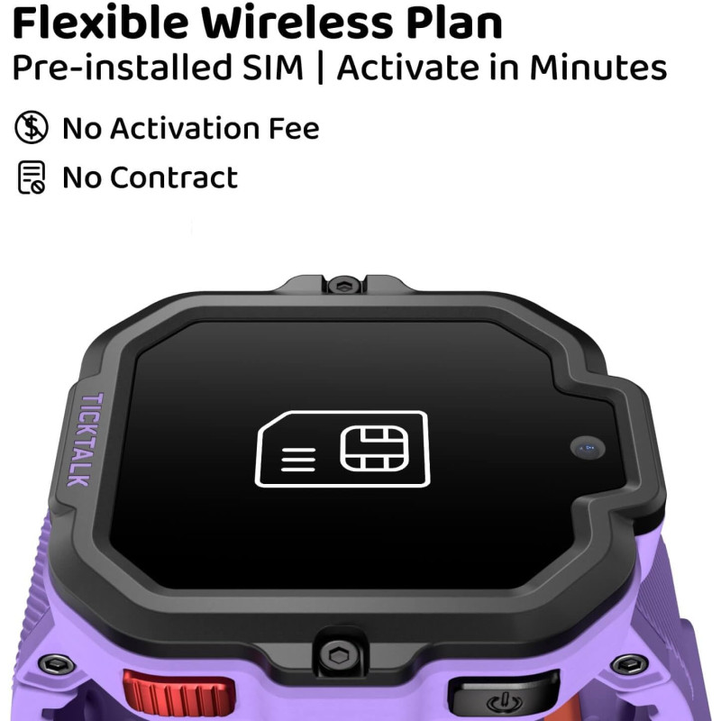 TickTalk5 - розумний дитячий годинник з SIM карткою Purple - 4