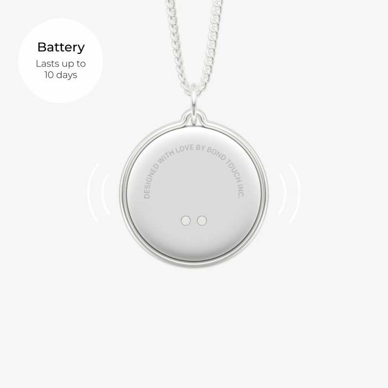 Парный браслет касания Bond Touch Mini Whitw Silver Necklace - 2