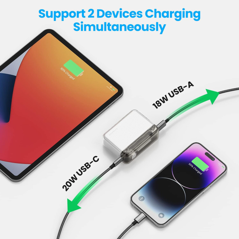 Мини Powerbank Flow 10,000mAh Purple - 3