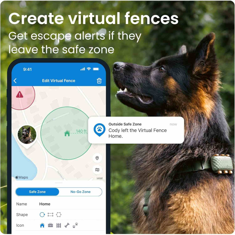 GPS трекер для собак Tractive LTE Green 22 кг+ - 4