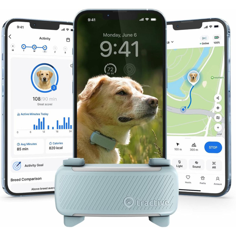 GPS ошейник для собак Tractive Smart Dog Mint