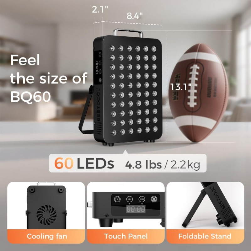 Портативная лампа красного и инфракрасного света BestQool BQ60 - 1