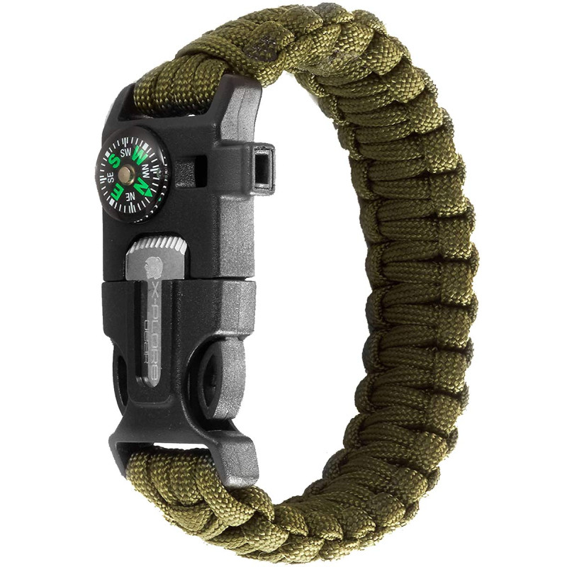 Браслет выживальщика X-Plore Green