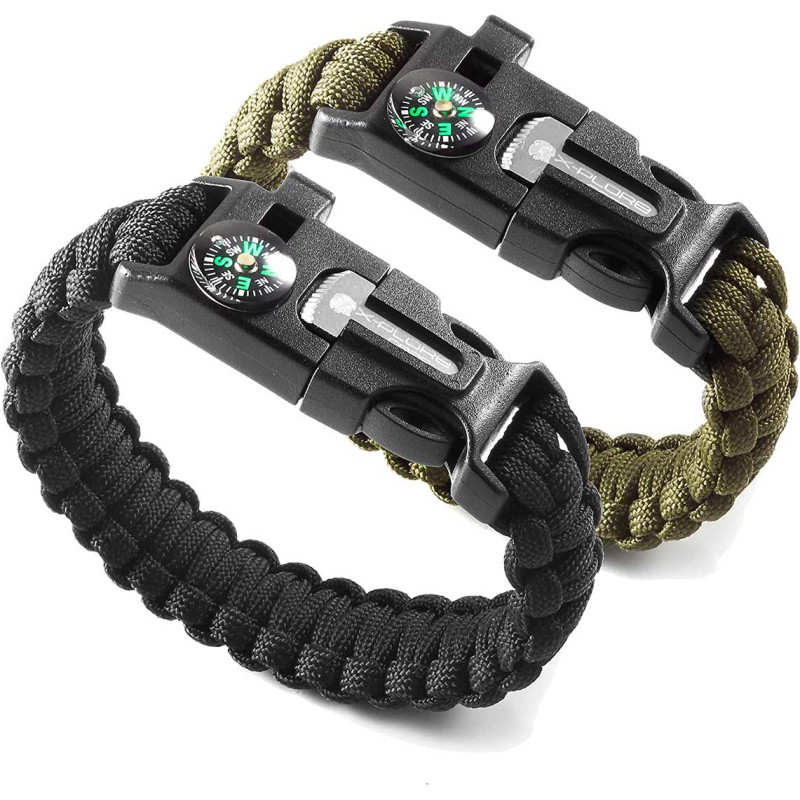 Браслет выживальщика X-Plore Green - 1