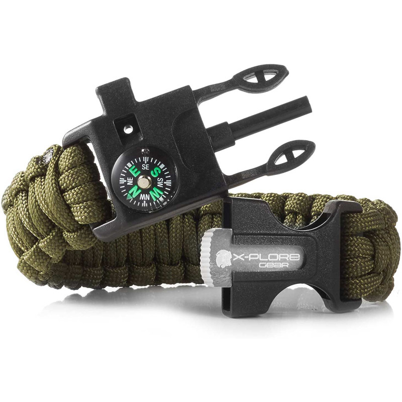Браслет выживальщика X-Plore Green - 2