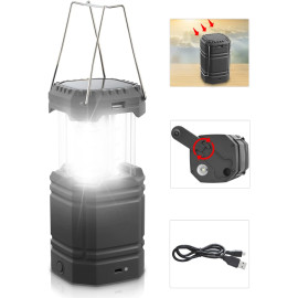 Походный фонарь с ручной зарядкой Mesqool Black