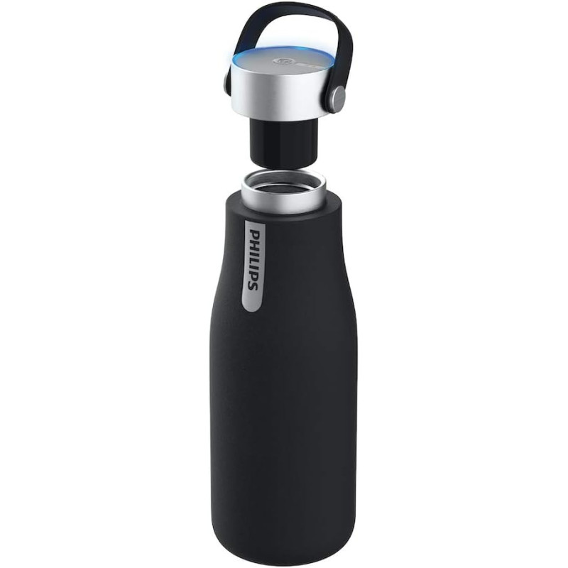 Пляшка для води з UV стерилізатором PHILIPS Water GoZero Black 20 oz (590 мл)