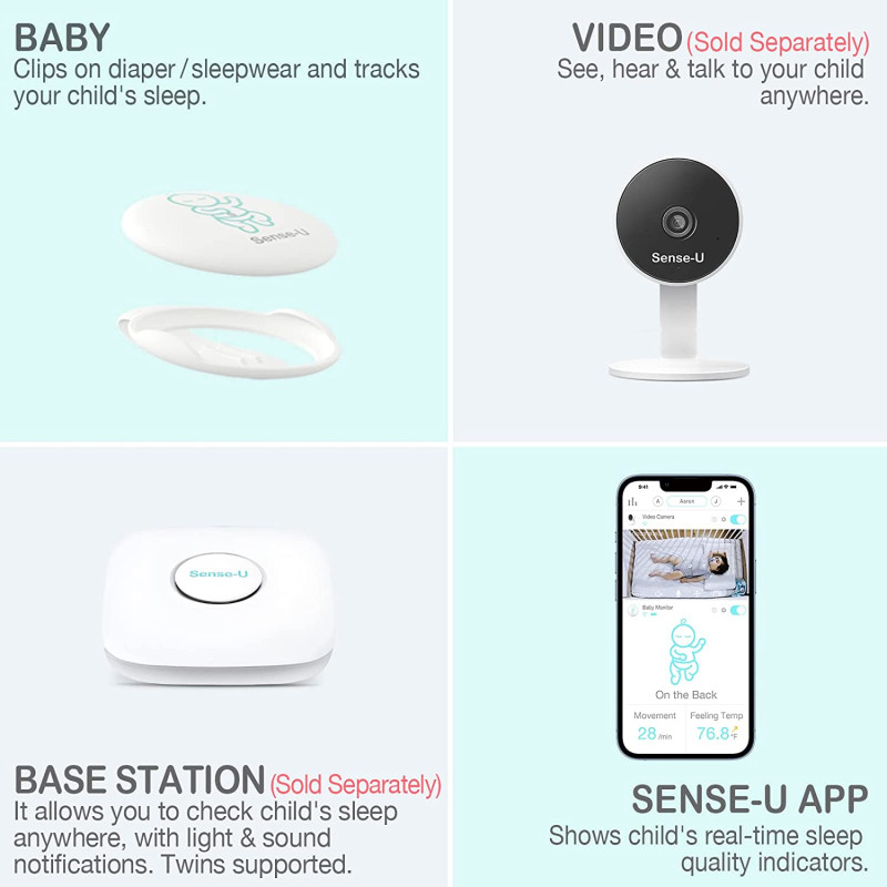 Умный мониторинг младенца Sense-U Green - 5