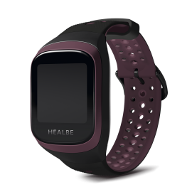 Браслет счетчик калорий HEALBE GoBe3 Burgundy