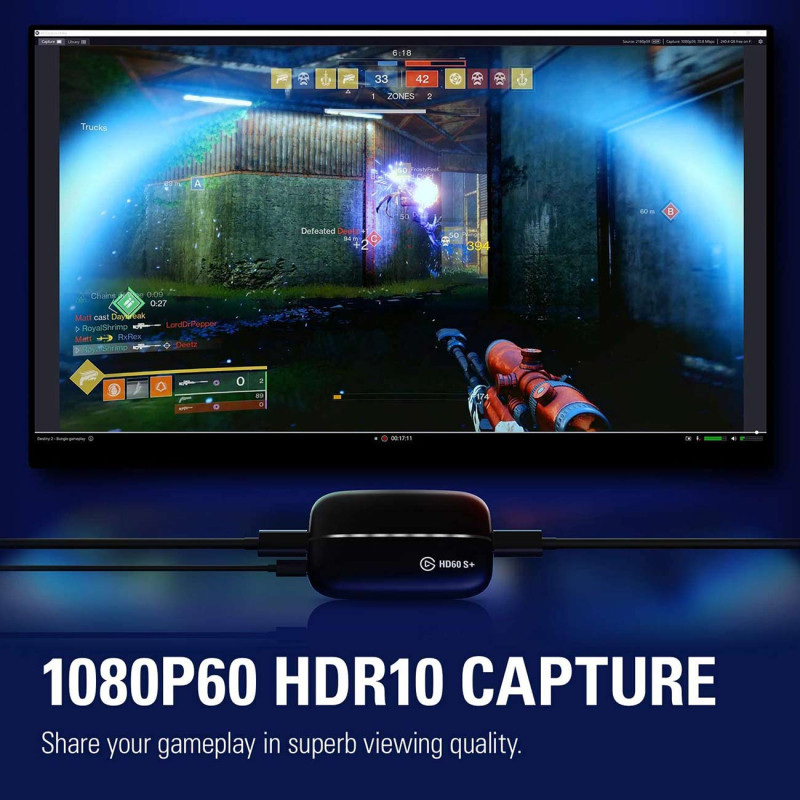 Внешняя карта видеозахвата Elgato HD60 S+ - 6