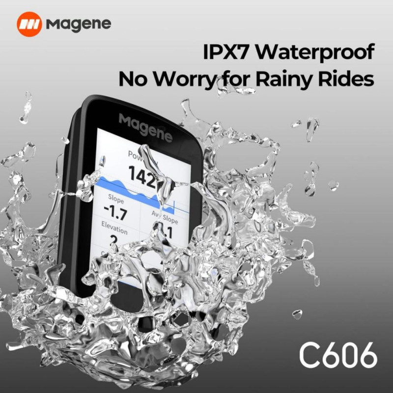 Цветной велокомпьютер Magene C606 с GPS - 3