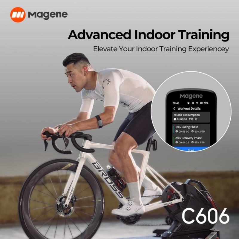 Цветной велокомпьютер Magene C606 с GPS - 6