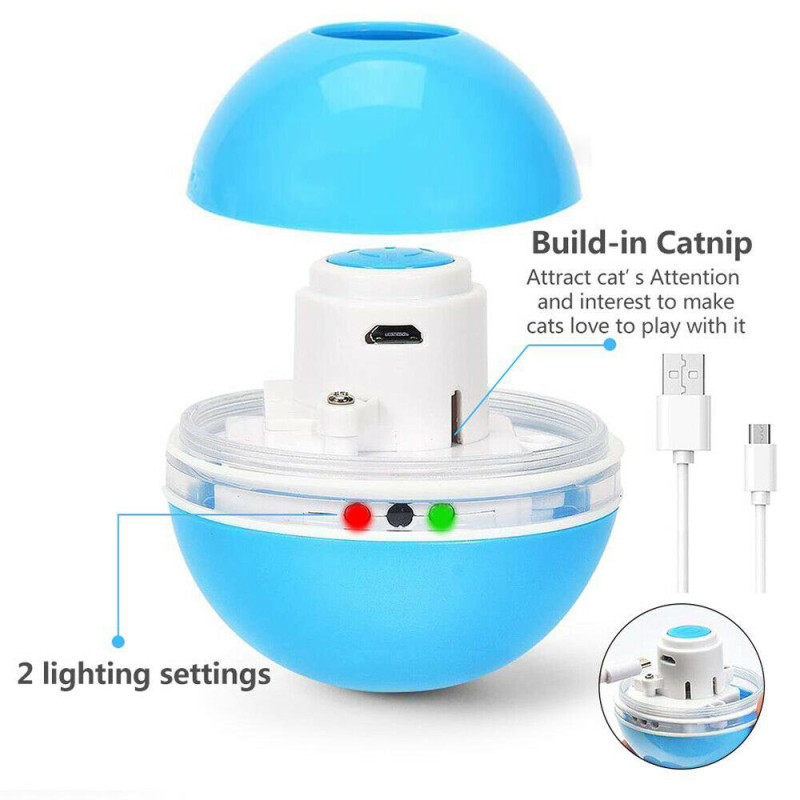 Умная игрушка для кота. Интерактивный мяч White - 1