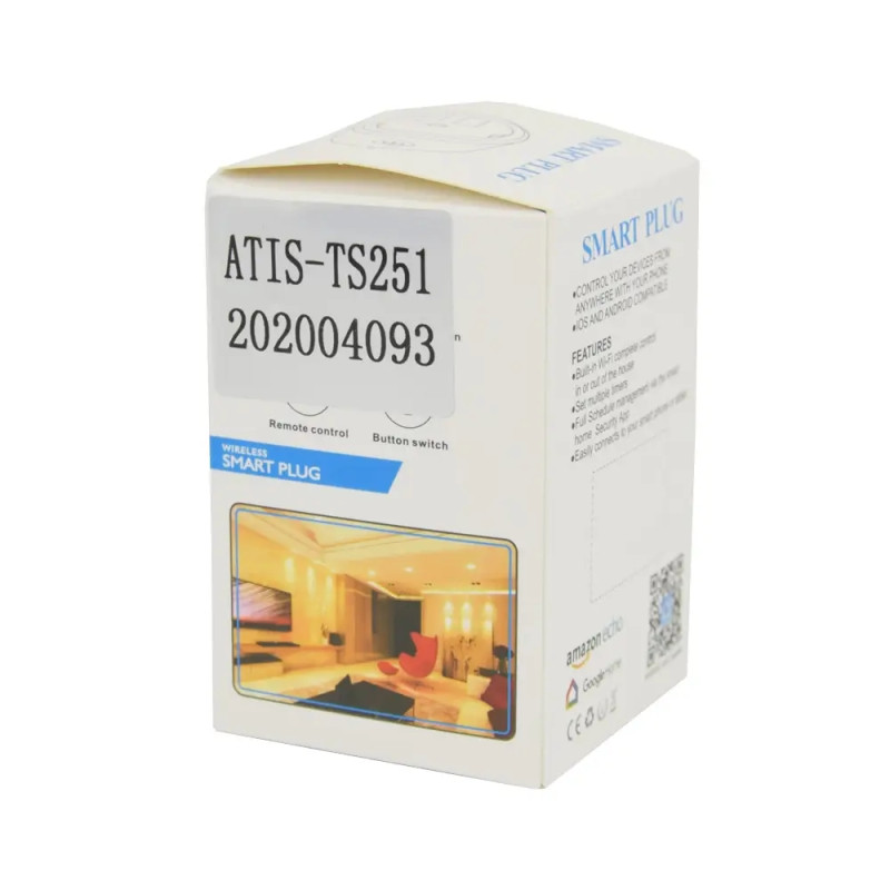 Умная Wi-Fi розетка ATIS-TS251 - 3