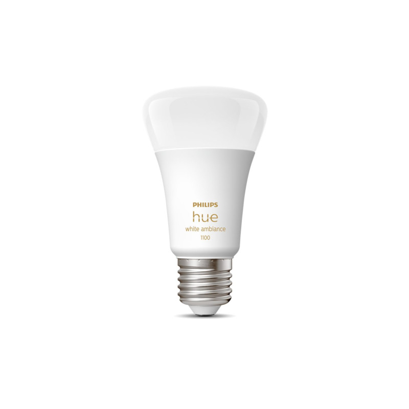 Philips Hue Лампа умная E27, 11W(60Вт), 2200K-6500K, Tunable white, ZigBee, Bluetooth, диммирование