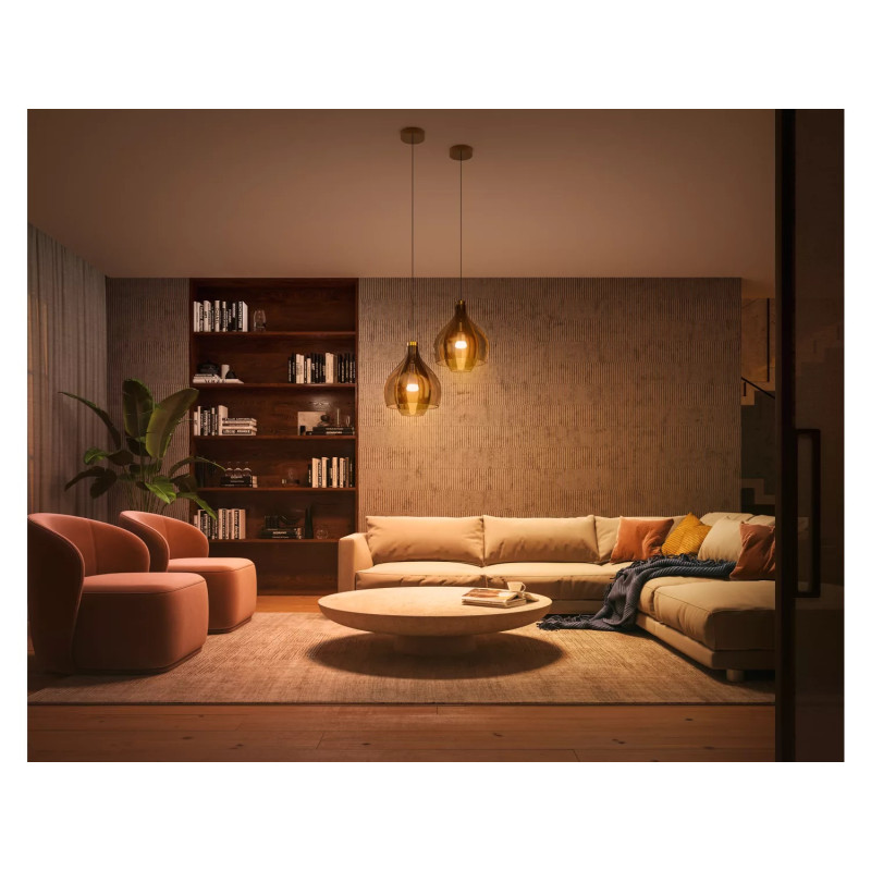 Philips Hue Лампа умная E27, 11W(60Вт), 2200K-6500K, Tunable white, ZigBee, Bluetooth, диммирование - 3