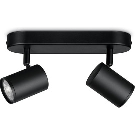WiZ Світильник точковий накладний розумний IMAGEO Spots, 2х5W, 2200-6500K, RGB, Wi-Fi, чорний