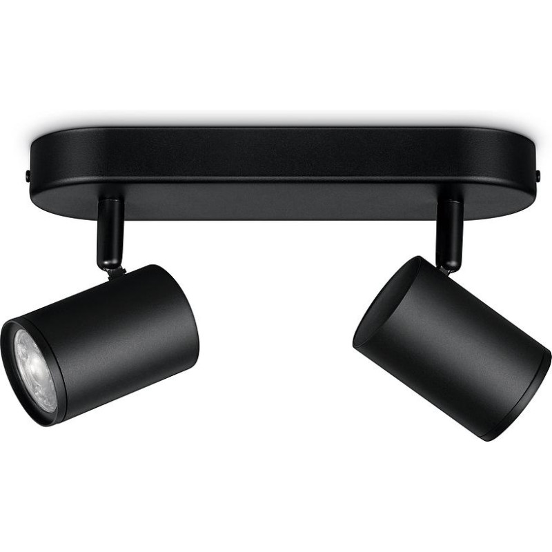 WiZ Светильник точечный накладной умный IMAGEO Spots, 2х5W, 2200-6500K, RGB, Wi-Fi, черный