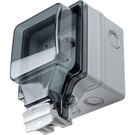 Водонепроницаемая умная розетка TUYA Wi-Fi, EU (HS081379)