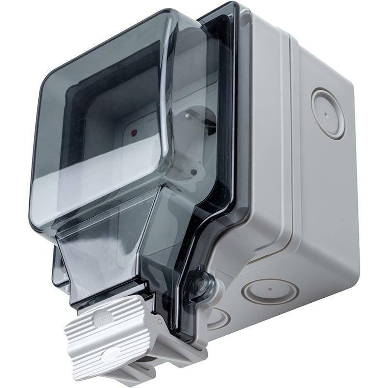 Водонепроницаемая умная розетка TUYA Wi-Fi, EU (HS081379)