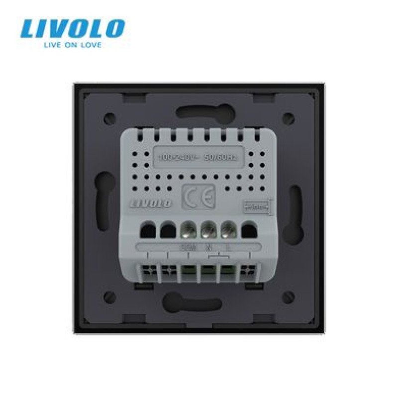 Умный дверной звонок-сирена ZigBee Livolo черный стекло (VL-C7-FCBZ-2BP) - 3