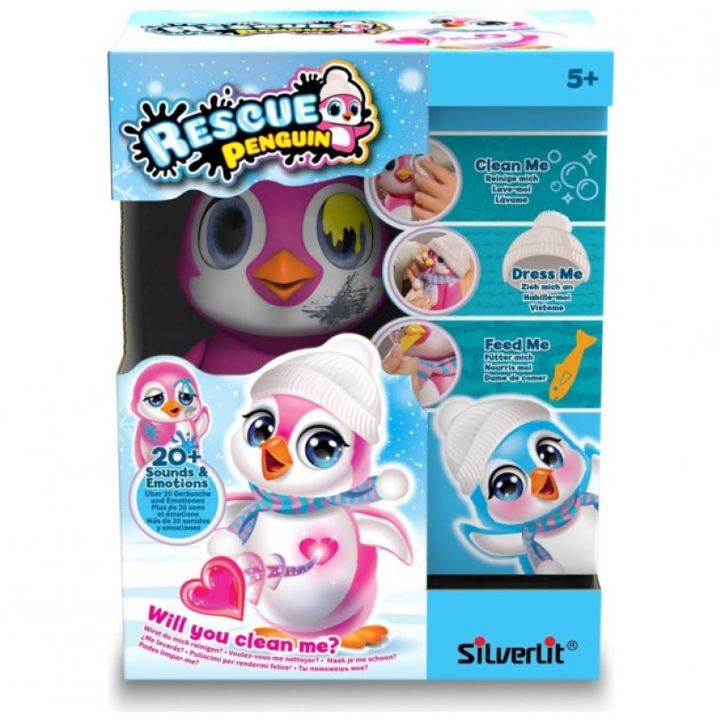 Интерактивная игрушка Silverlit Спаси Пингвина розовая (88651) - 3