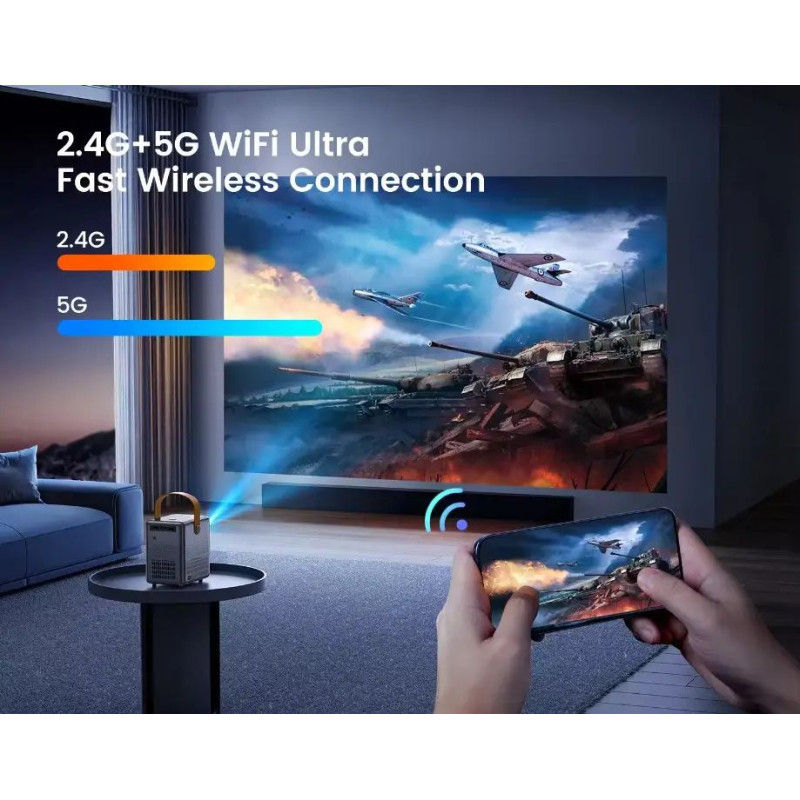 ▷ Купить проектор Wimius P61 HD 280 ANSI мультимедийный Wi-Fi