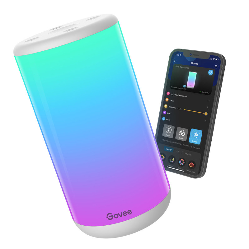 Govee Настольный светильник умный H6052 Aura RGBIC Desk Lamp Белый