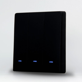 Zigbee выключатель Tuya черный (3 клавиши)