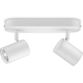 WiZ Світильник точковий накладний розумний IMAGEO Spots, 2х5W, 2200-6500K, RGB, Wi-Fi, білий