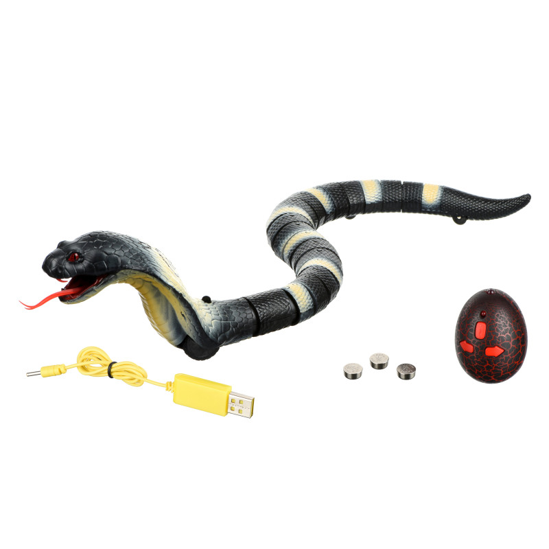 Інтерактивна іграшка Same Toy Справжня Кобра на радіокеруванні (Сіра) (8808A-BUT) - 3