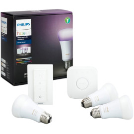 Умная лампочка Philips Стартовый комплект Hue Color, E27 3шт (929002216825)