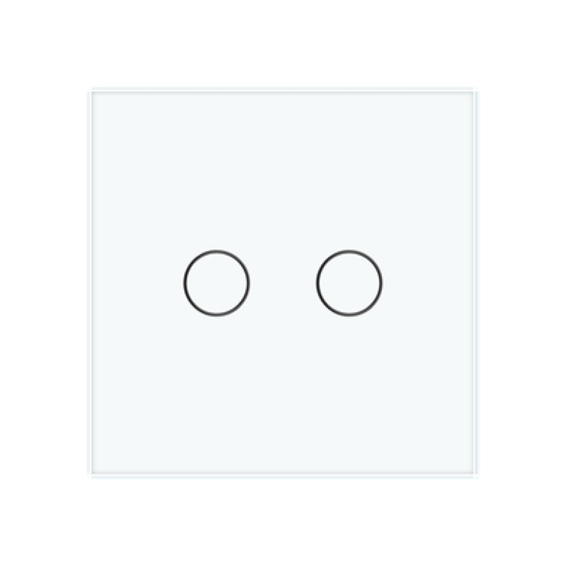 Розумний сенсорний вимикач для ролет Livolo білий (VL-FC2NWZ2-2GWP) - 1