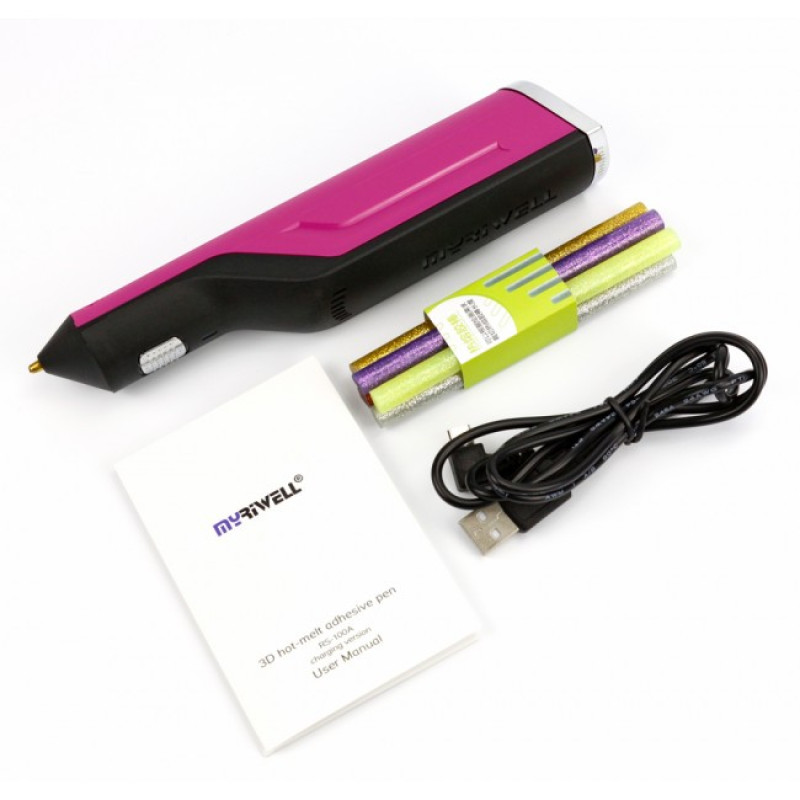 3D-ручка клеевой пистолет MYRIWELL RS-100A Red (без аккумулятора)