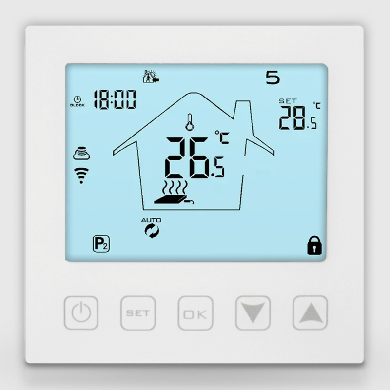 Wi-fi регулятор электрического теплого пола HYSEN HY603 (белый)
