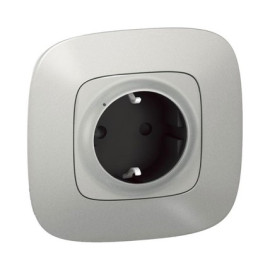 Legrand Умная розетка 2К+С (Valena Allure with NETATMO) [Алюминий]