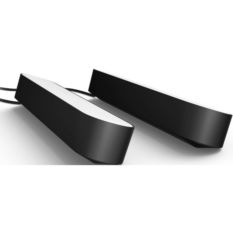 Philips Hue Панель освітлення розумна Play, 2000K-6500K, RGB, ZigBee, димування, базовий комплект, блок живлення, 2шт, чорний