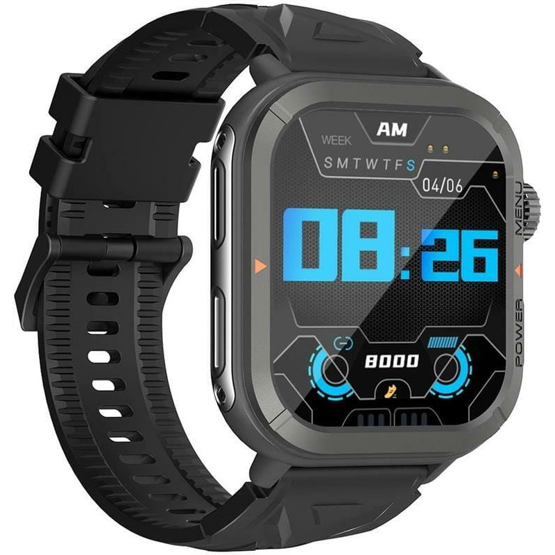 Blackview Смарт-часы W30 50мм, 1.91", 320*380, TFT, BT 5.3, 128МБ, чёрный