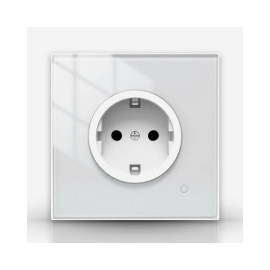 WiFi розетка с энергомониторингом Moes (белая) Tuya smart
