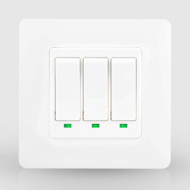 Wi-fi вимикач Moes Smart Wall module switch (3 клавиші) WS-EUY3-W