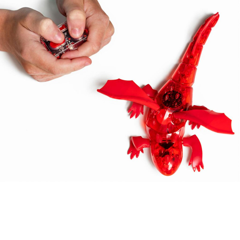 Интерактивная игрушка Hexbug Нано-робот Dragon Single на ИК управлении, красный (409-6847 red) - 1